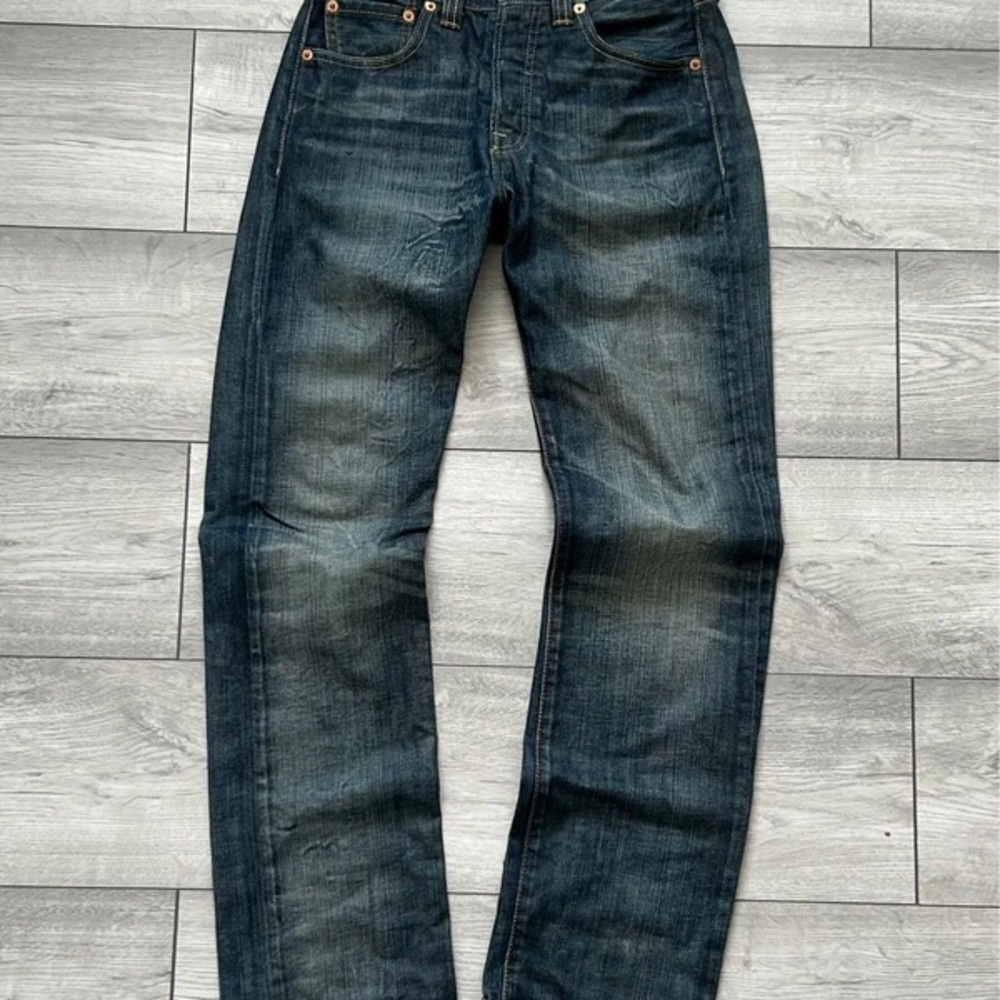 Men's Dark Blue Straight-Leg Jeans